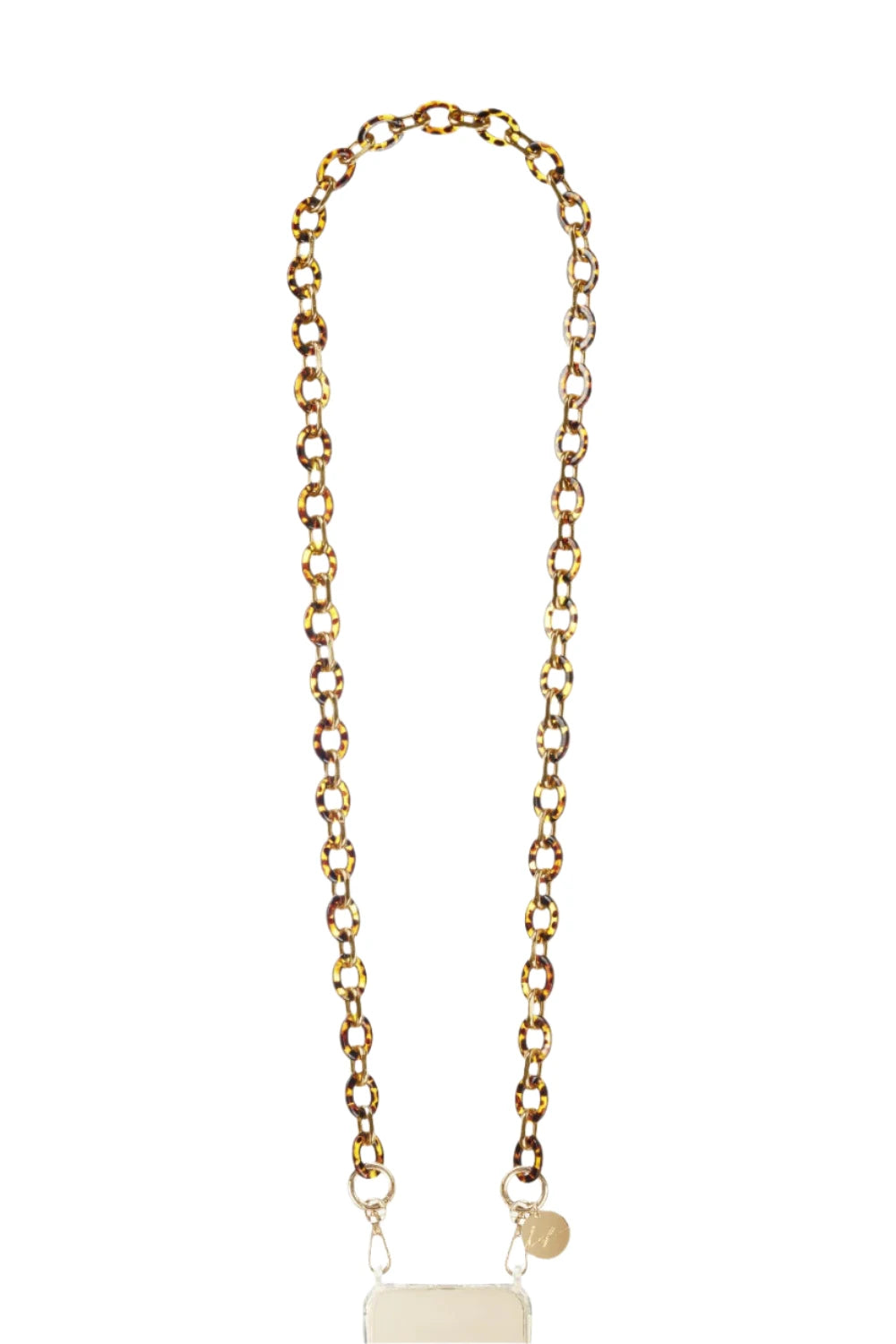 Chain long Cassie ecaille marron