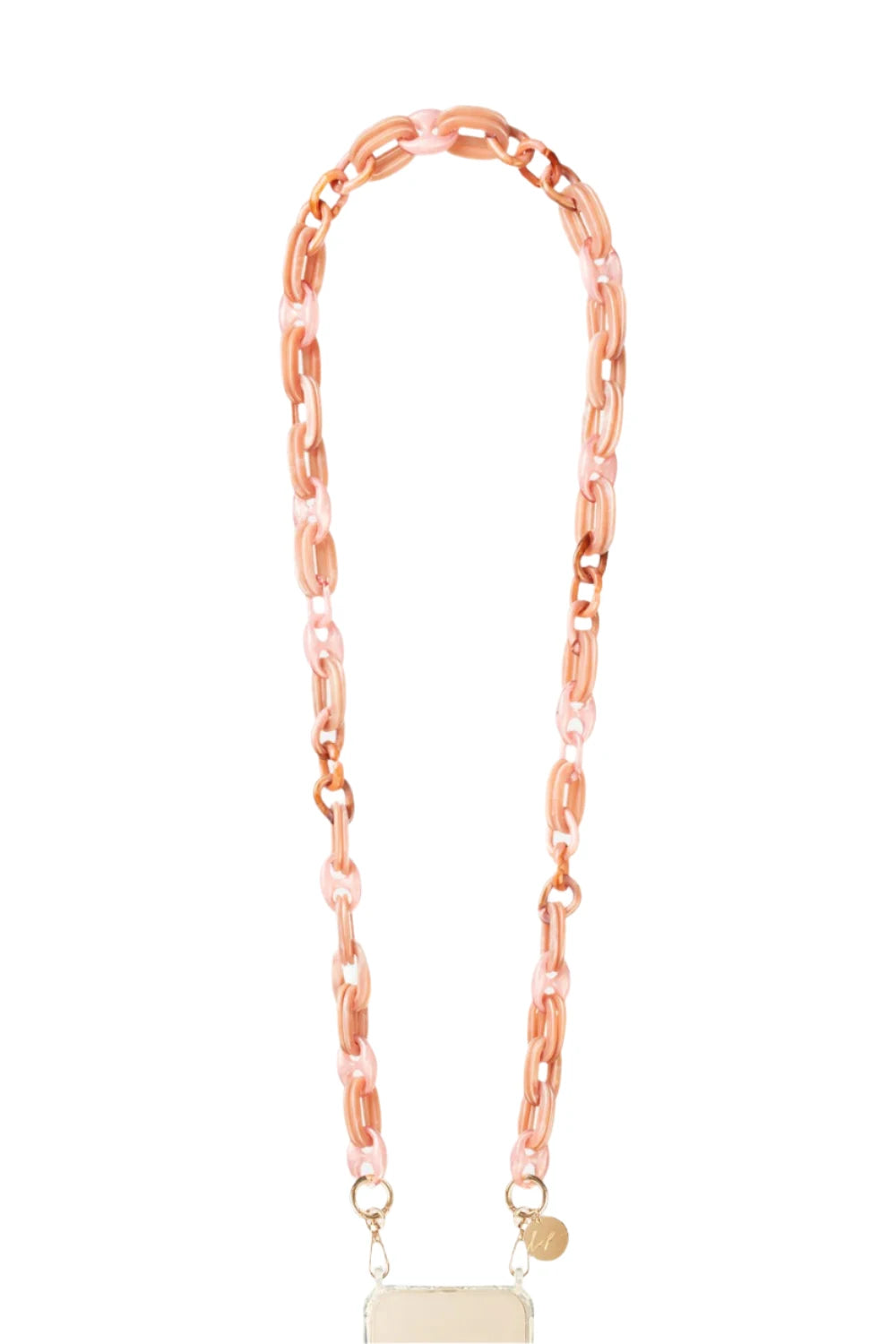 Chain long Ambre rose