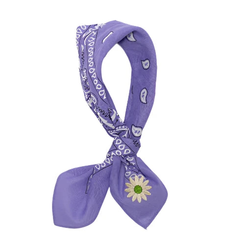 Bandana Fay paisley lilac daisy