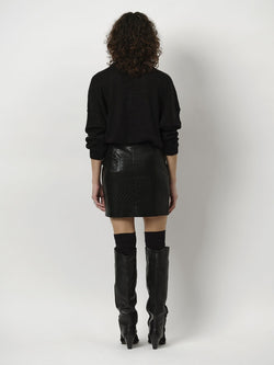 Image of Skirt Lawrence faux leather black