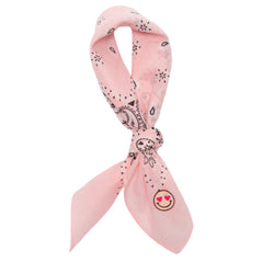 Image of Bandana Fay paisley light pink smiley