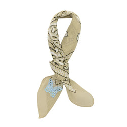 Image of Bandana Fay paisley light beige butterfly