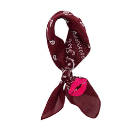 Image of Bandana Fay paisley bordeaux kiss