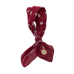 Image of Bandana Fay paisley bordeaux smiley