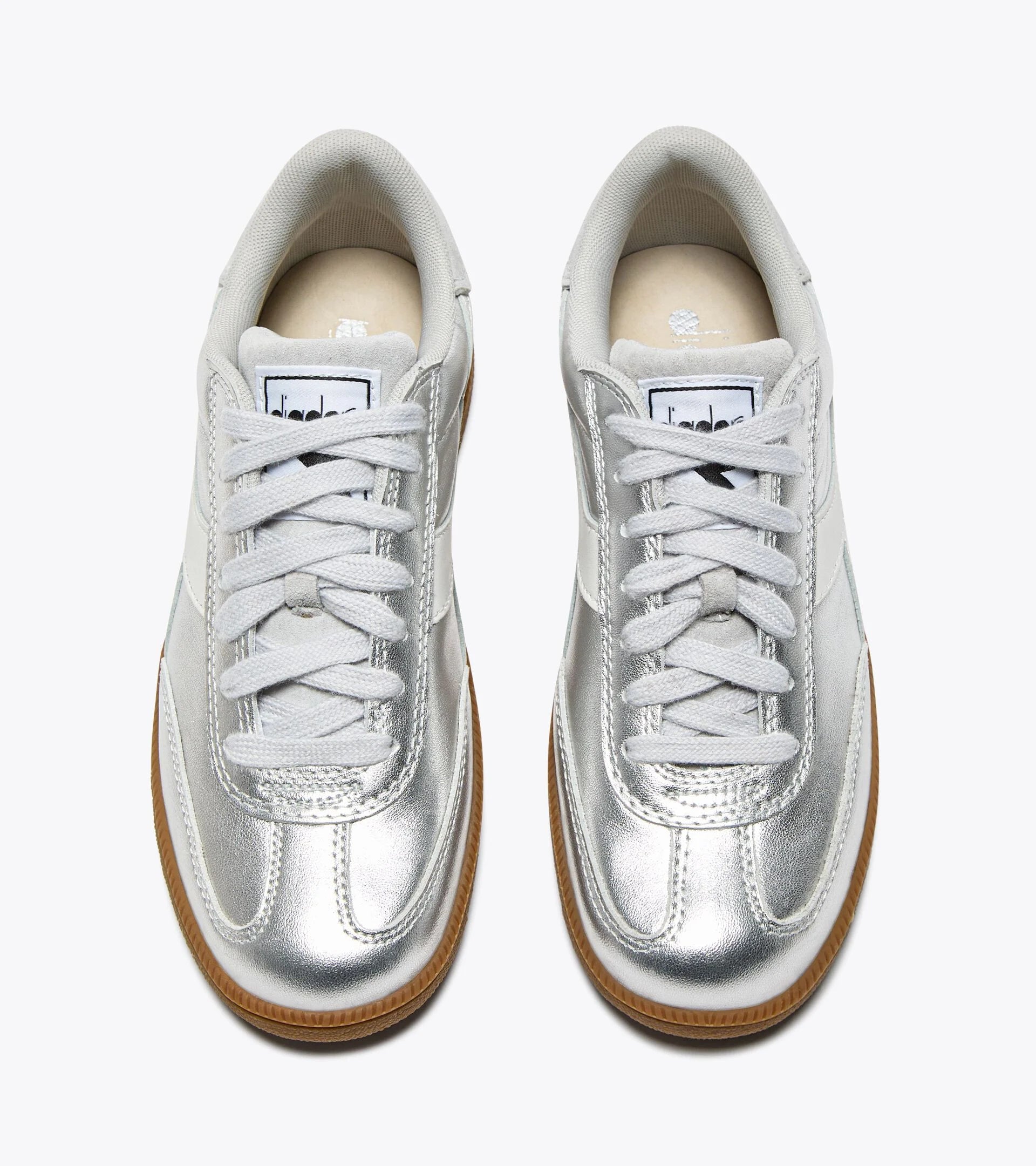 Trainer metallic silver