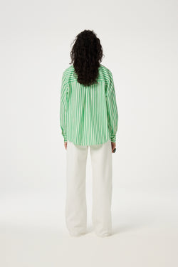 Image of Blouse Alex warm white/green apple