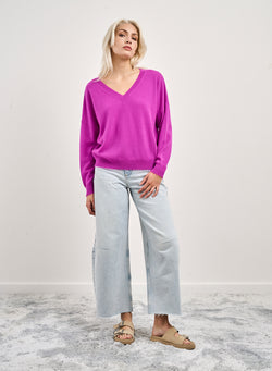 Image of Knit cashmere Miguela purple