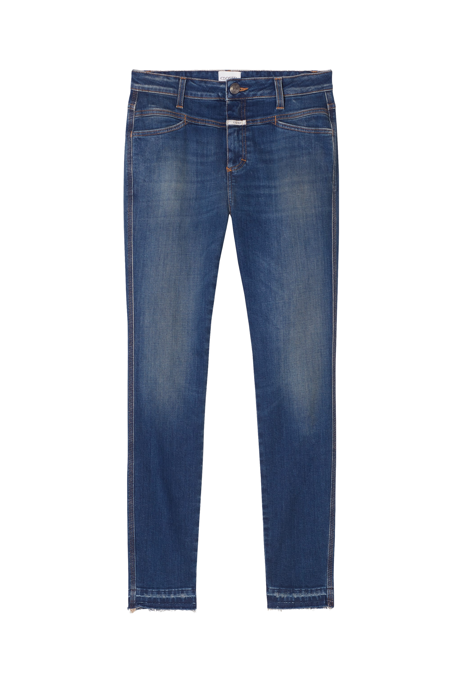 Skinny pusher dark blue vintage wash stretch