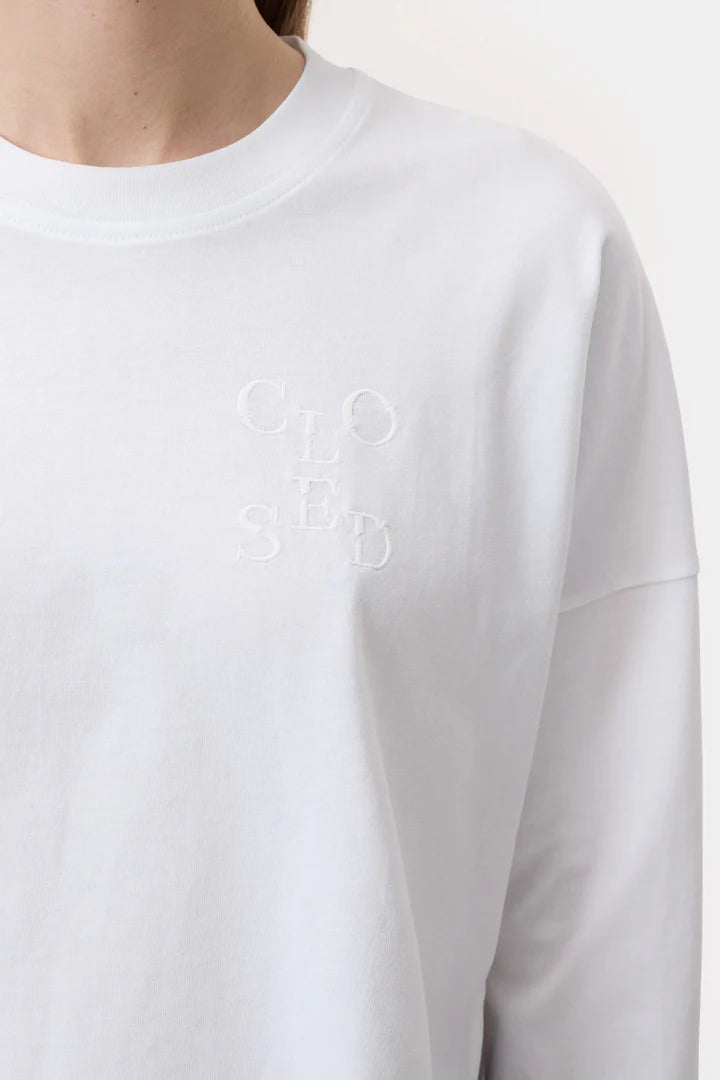 Longsleeve logo white