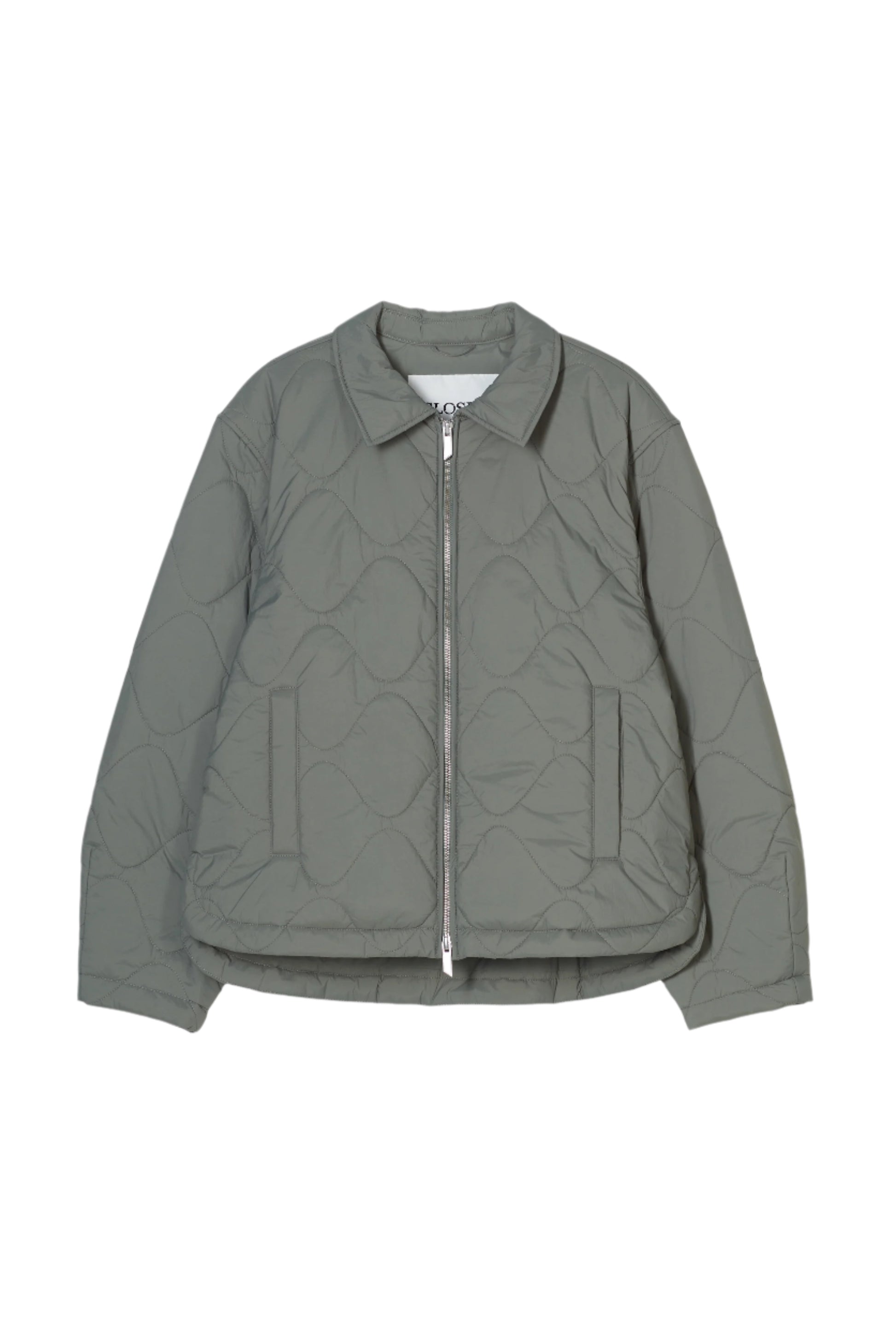 Jacket quilted faded green