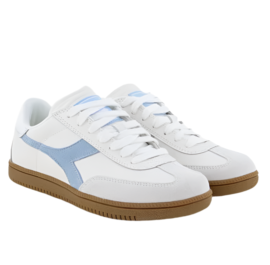 Trainer white/licht blauw