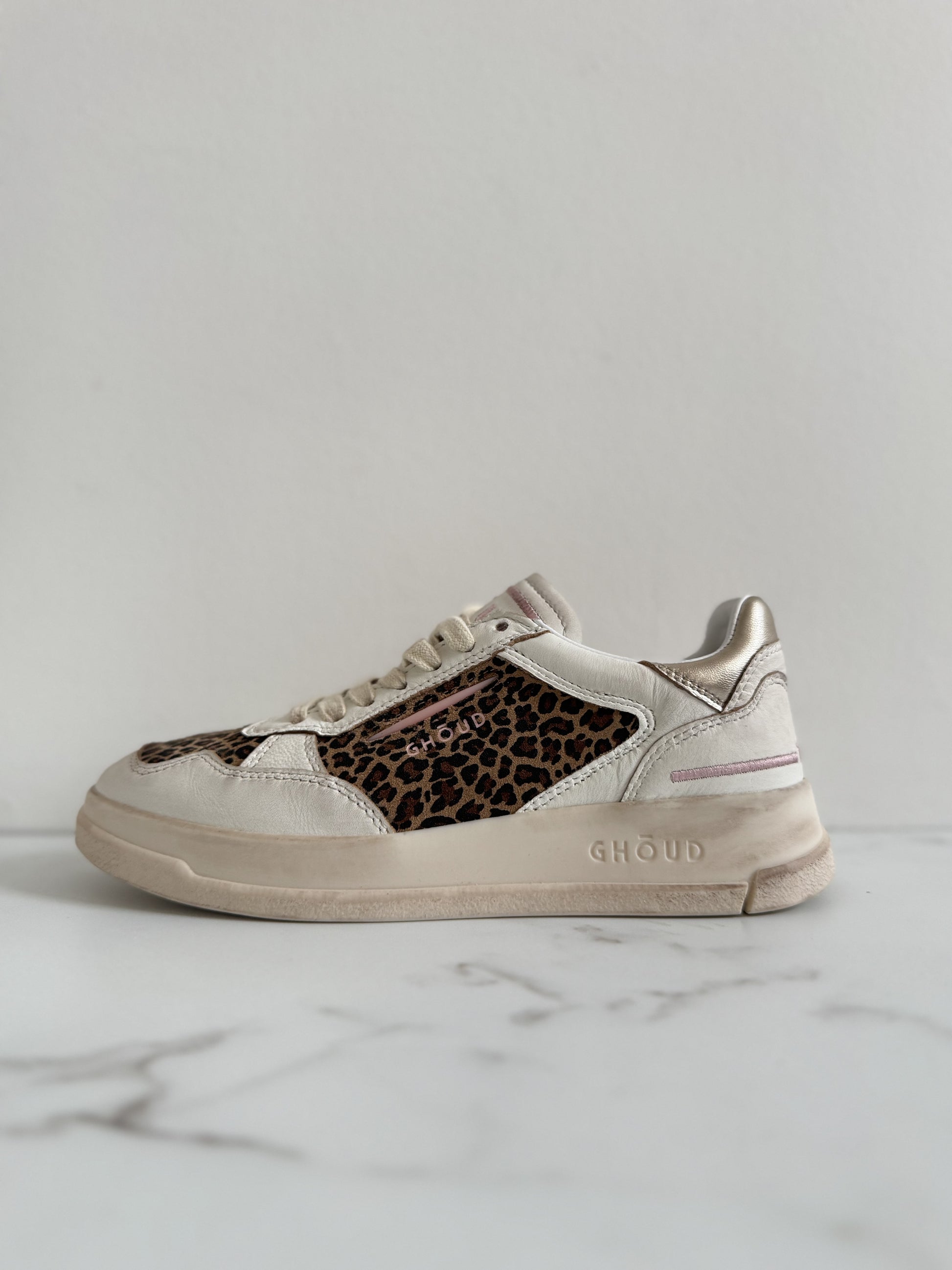 Tweener low animalier white/platinum