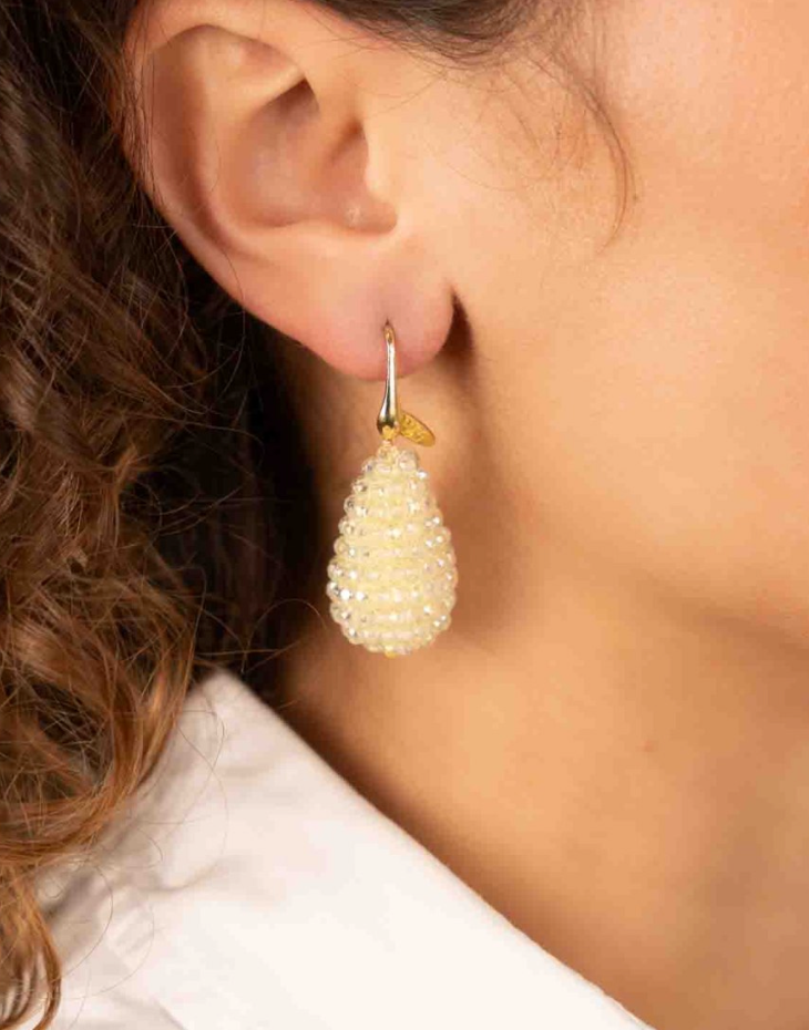 Earrings Amy cone ivory S