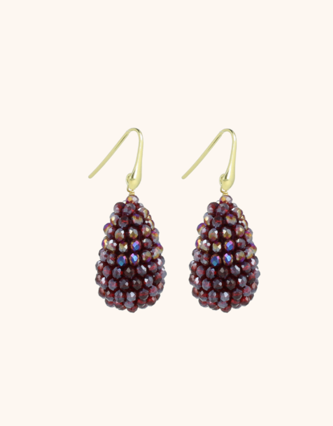 Earrings Amy cone Metallic Purple XS