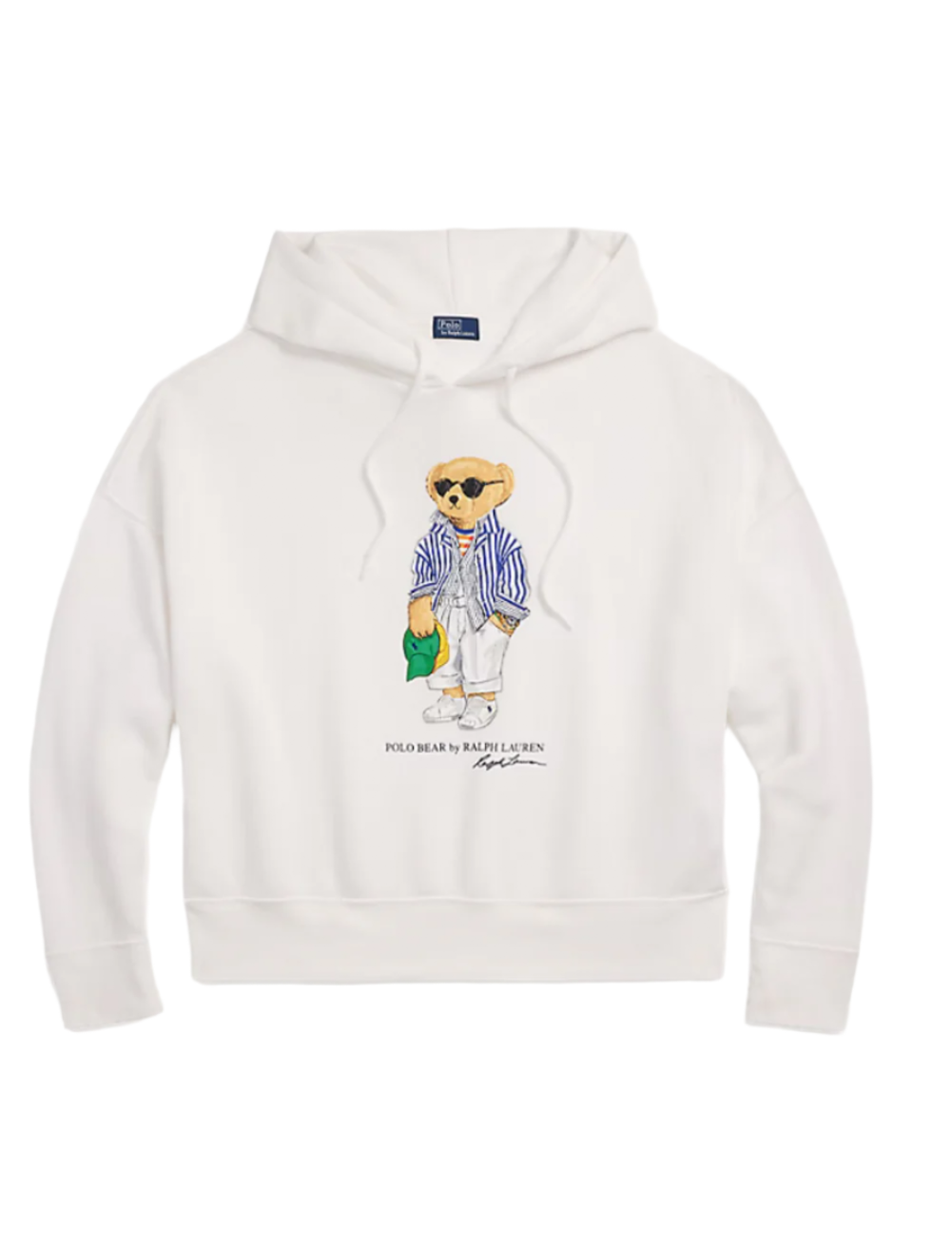 Hooded sweater bear white