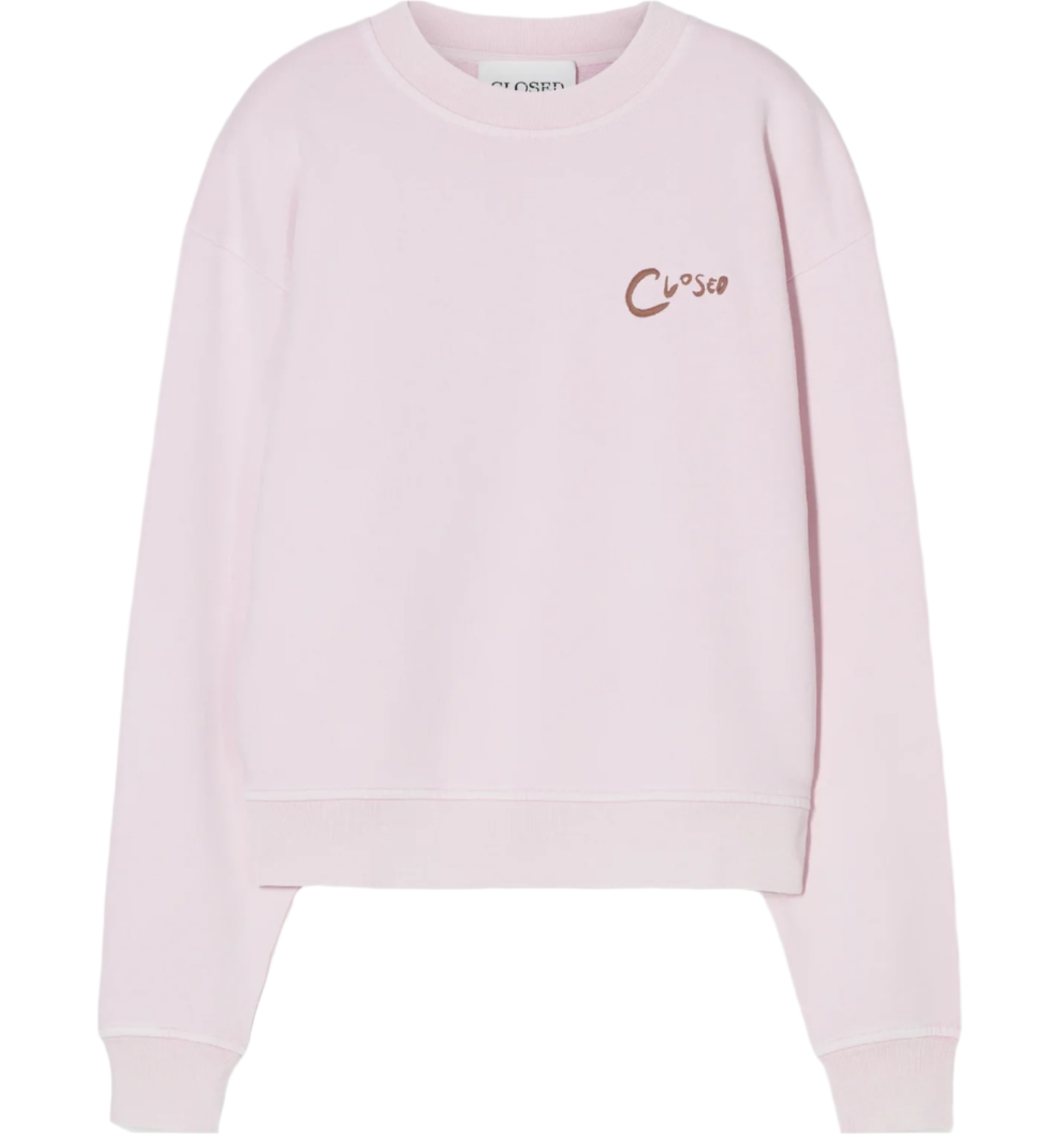 Sweater embroidery milkshake pink