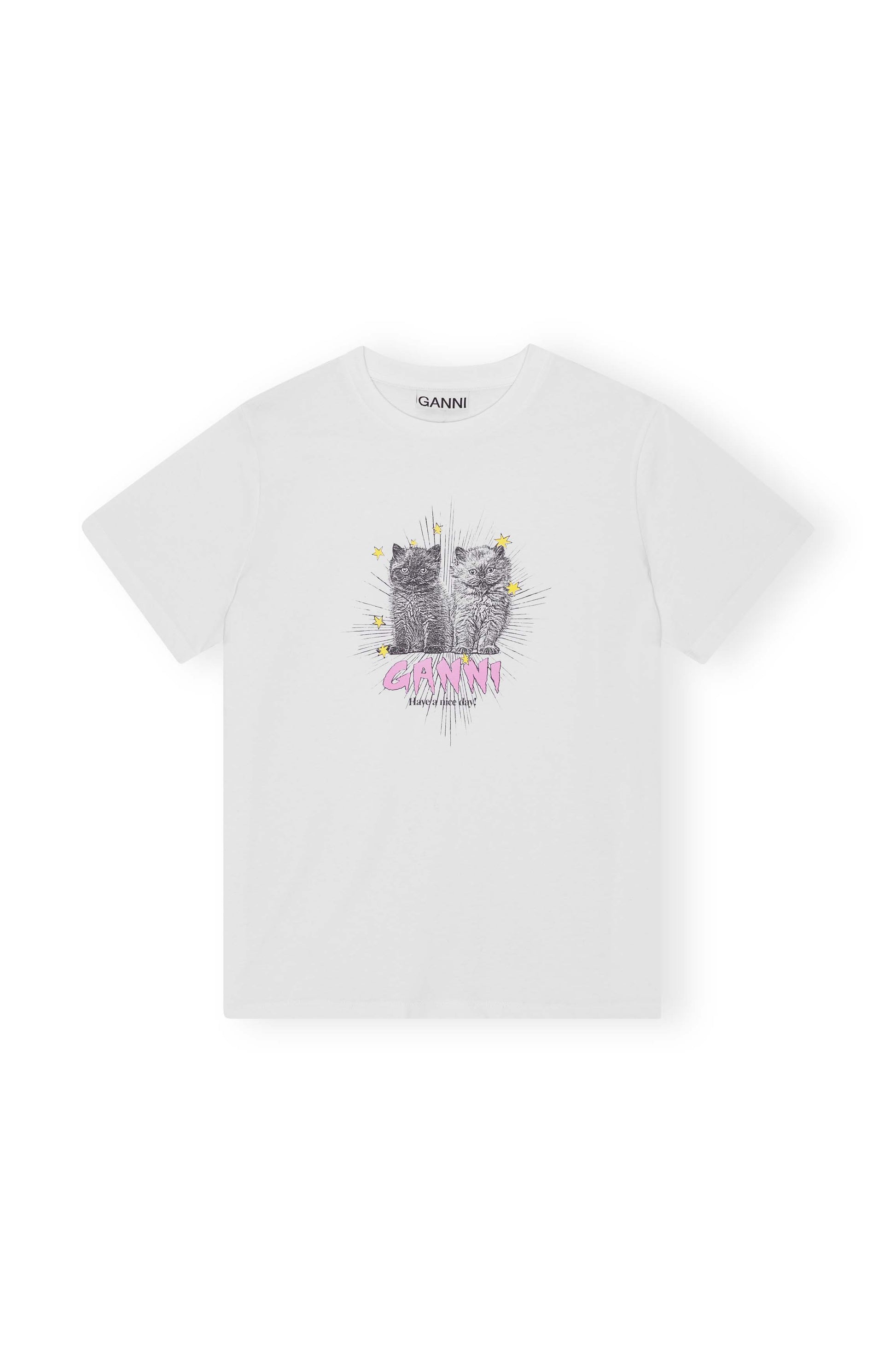 Tee Kittens relaxed bright white