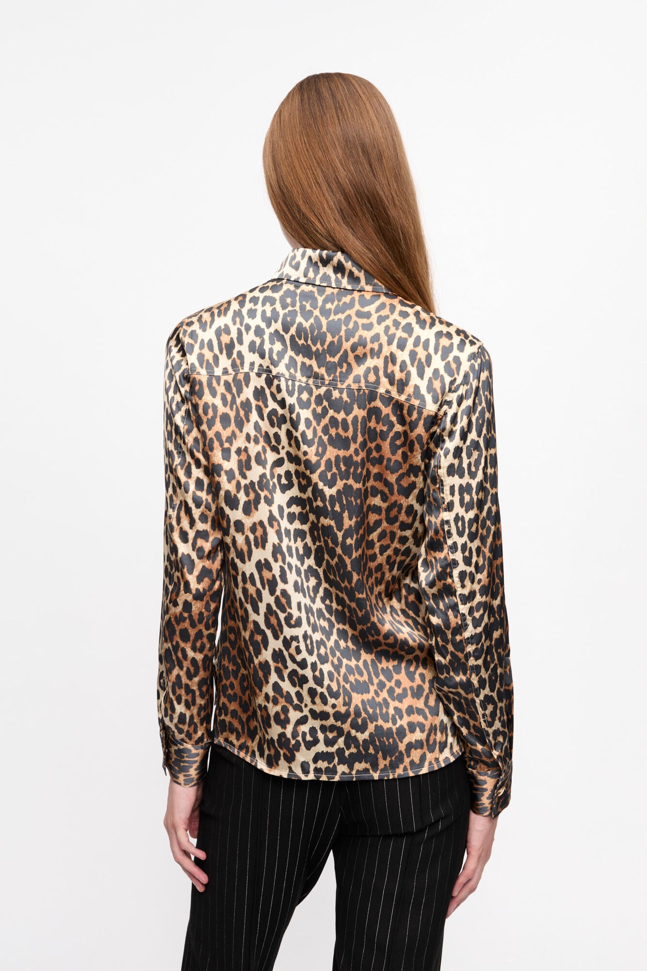 Blouse Leopard satin