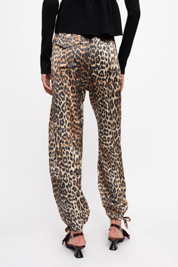 Image of Pants Leopard satin