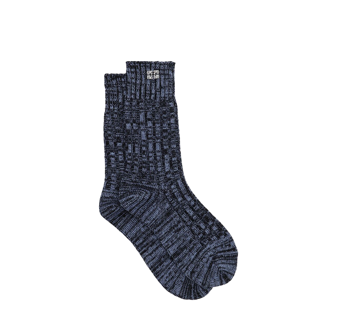 Socks ribbed dusty blue