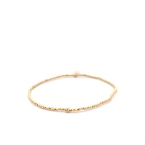 Bracelet basic gold coloured 2mm