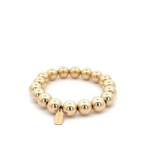 Bracelet basic gold coloured 10mm