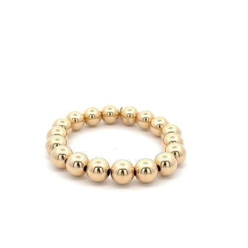 Bracelet basic gold coloured 10mm