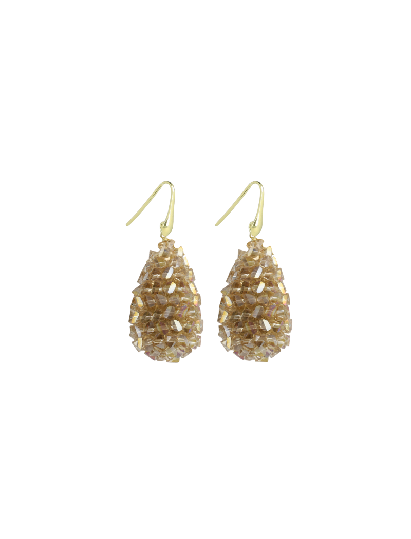 Earrings Cone champagne XS