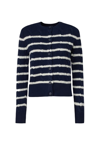 Cardigan Hunter navy/cream