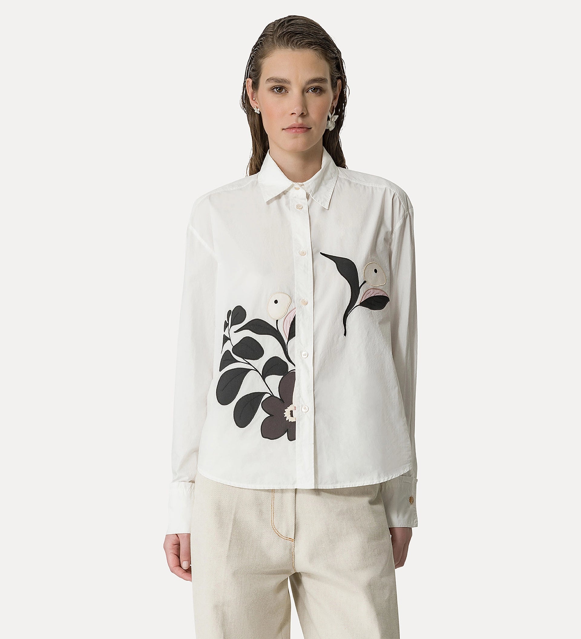 Blouse le bouquet white