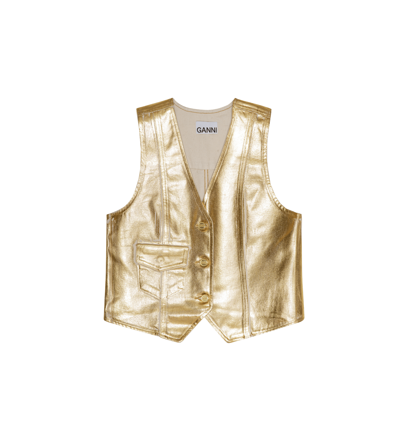 Gilet Foil gold