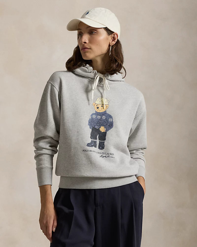 Hoodie polo bear grey