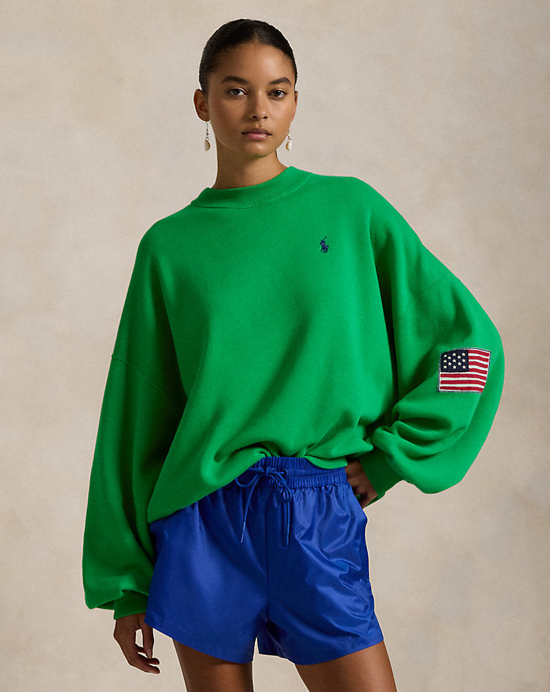 Sweater polo flag bright green